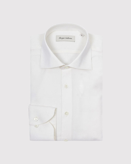 Regular Fit Skjorte Uld Creme