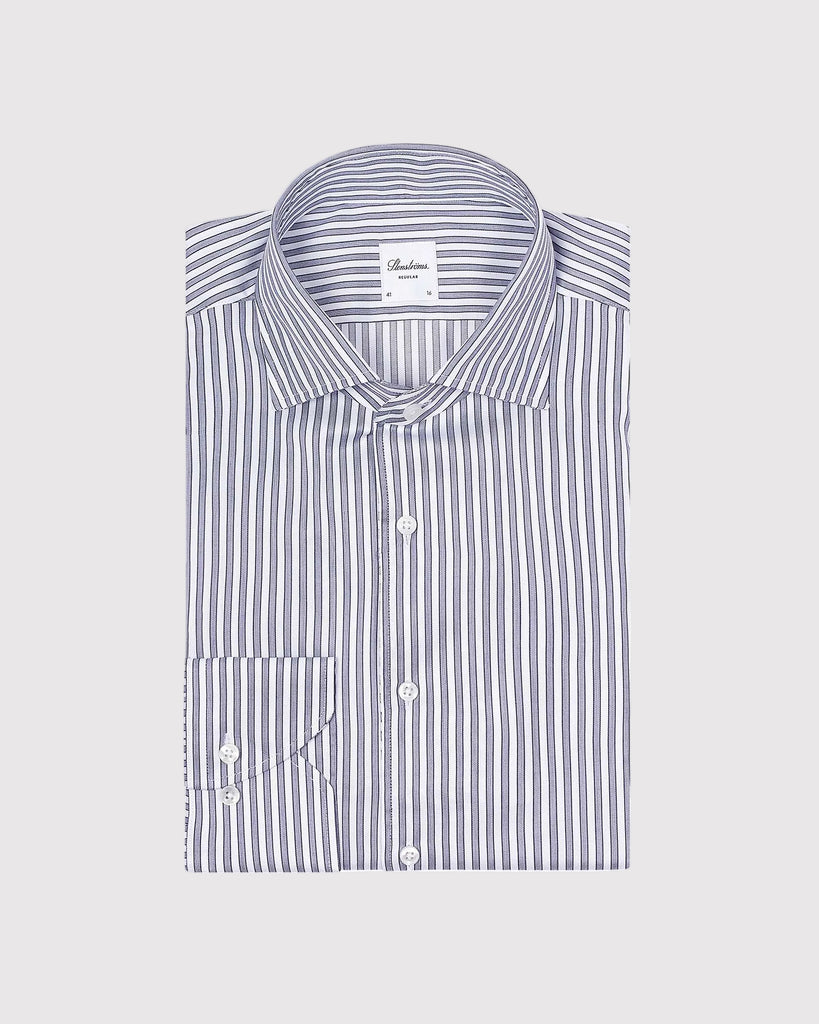Regular Fit One Piece Collar Shirt Blå