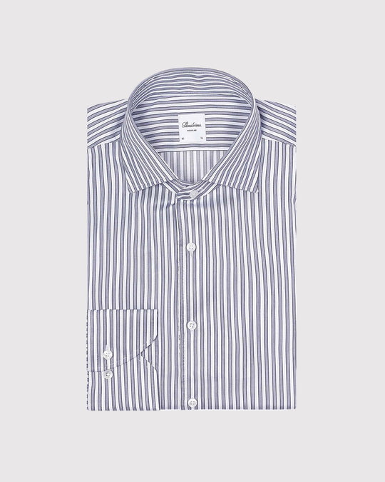 Regular Fit One Piece Collar Shirt Blå
