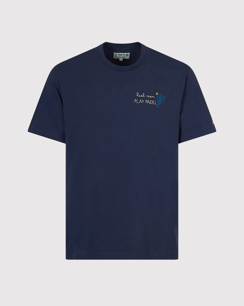 Real Men Padel T-Shirt Blå