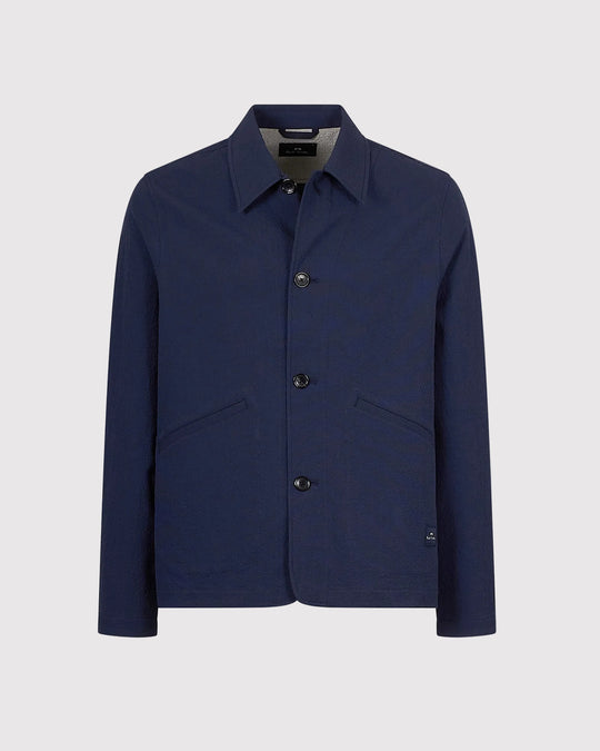 Seersucker Overshirt Blå