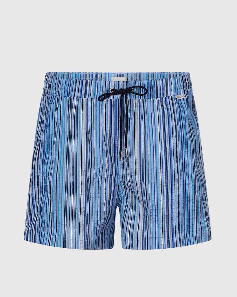 Seersucker Badeshorts Mult Blå