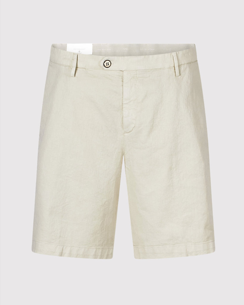 Hør shorts Sand