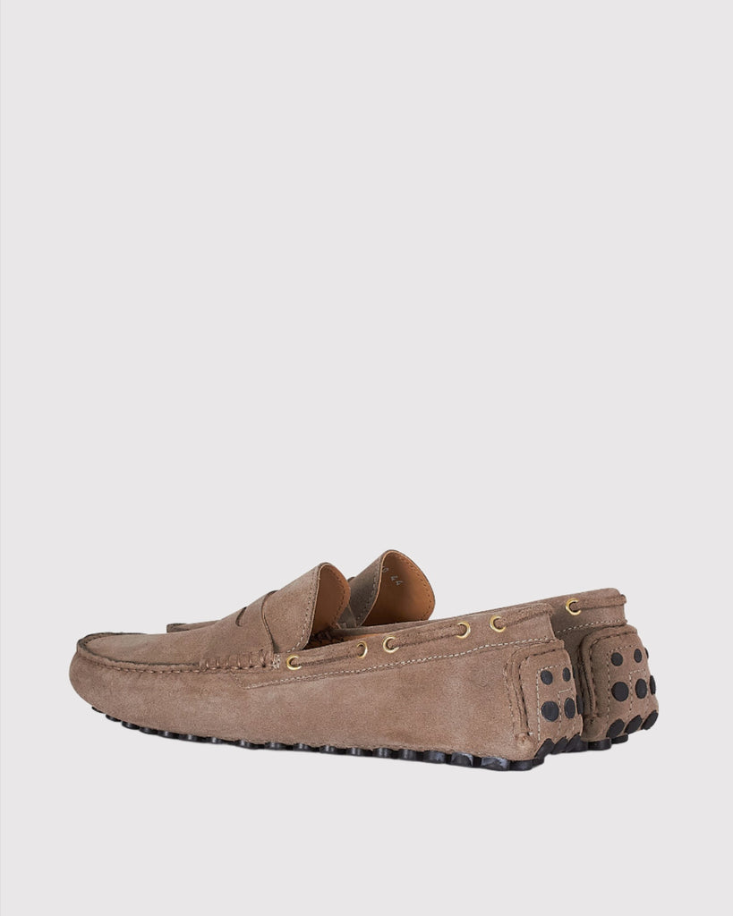 Car Shoe Suede Taupe