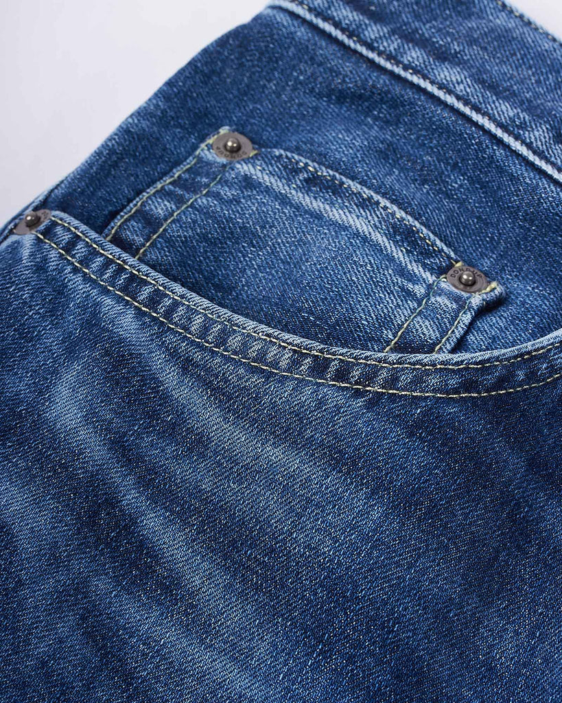 Icon Washed Jeans Blå