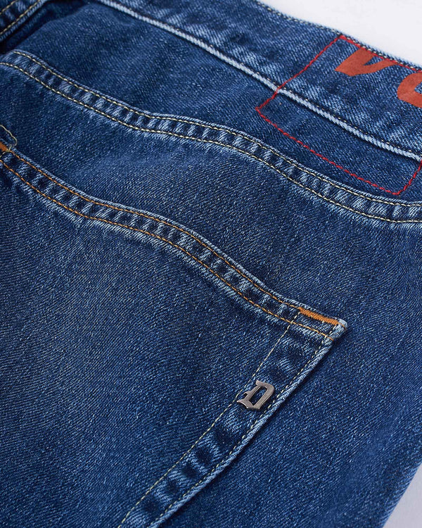 Icon Washed Jeans Blå