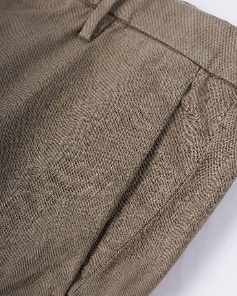 Hør Shorts Khaki