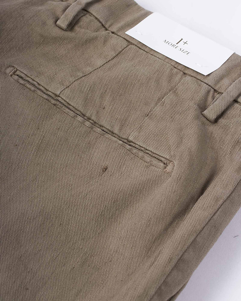 Hør Shorts Khaki