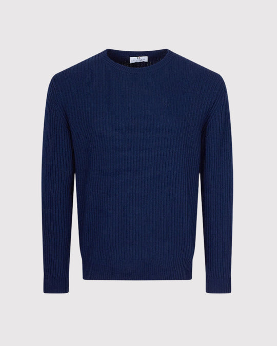 Strik Structure Cashmere Blå