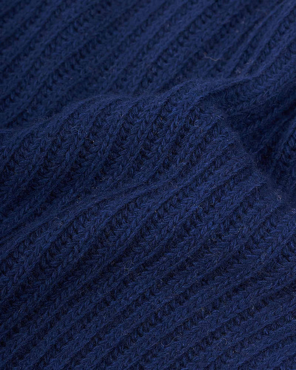 Strik Structure Cashmere Blå