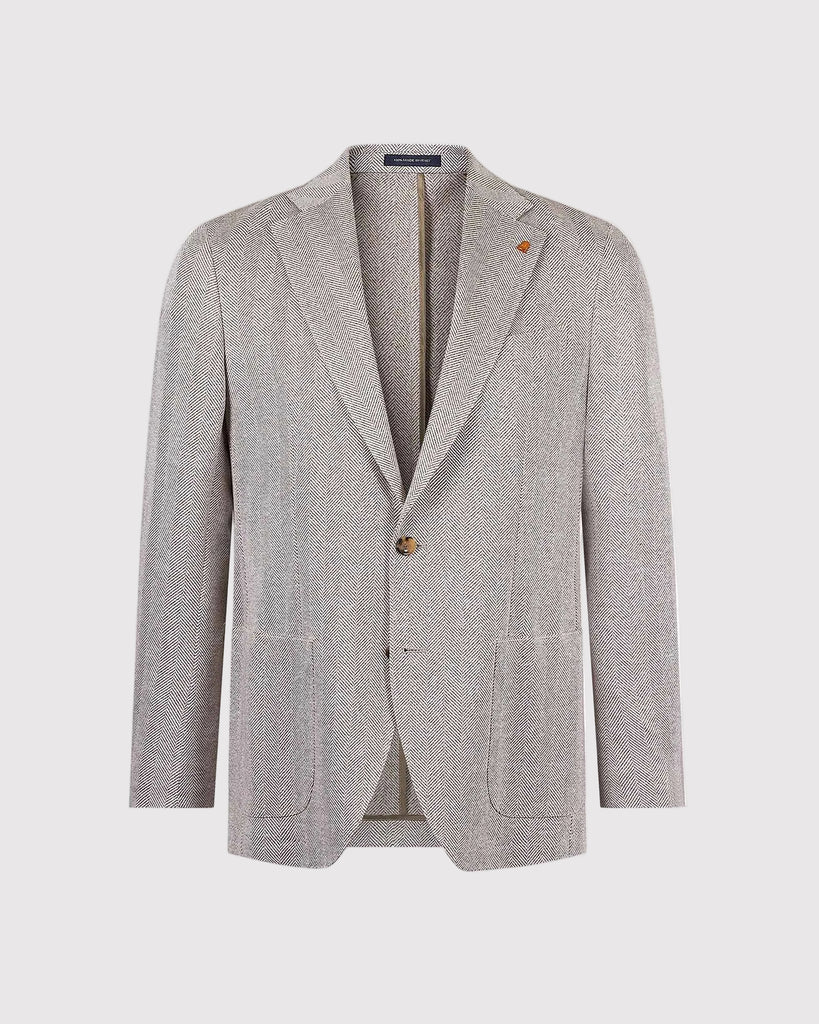 Hør/Bomuld Blazer Sand