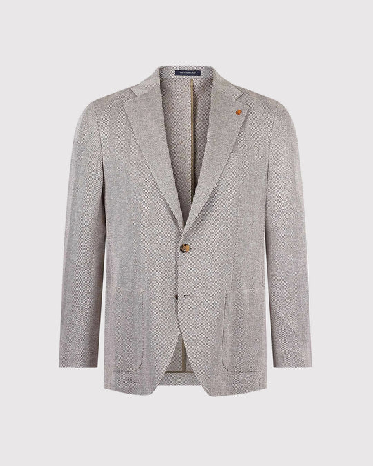 Hør/Bomuld Blazer Sand