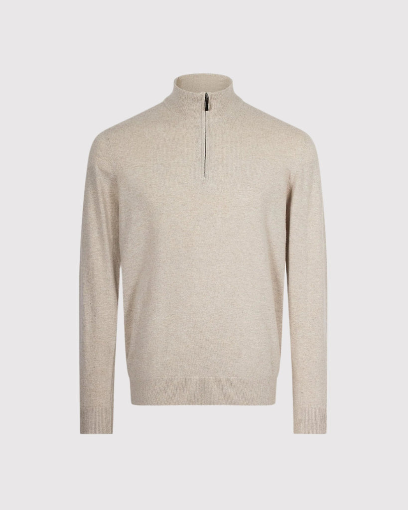 Cashmerewool Half Zip Sand