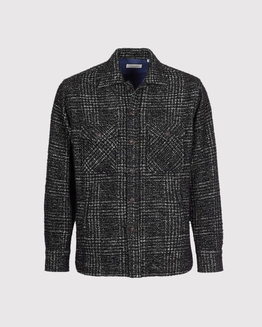 Bouclé Overshirt Sort