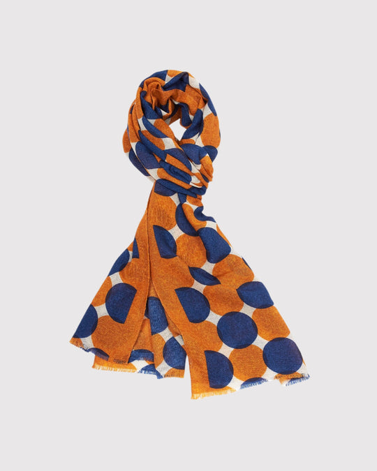 Mønstret Halstørklæde Orange