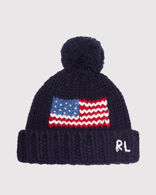 Flag Beanie Blå