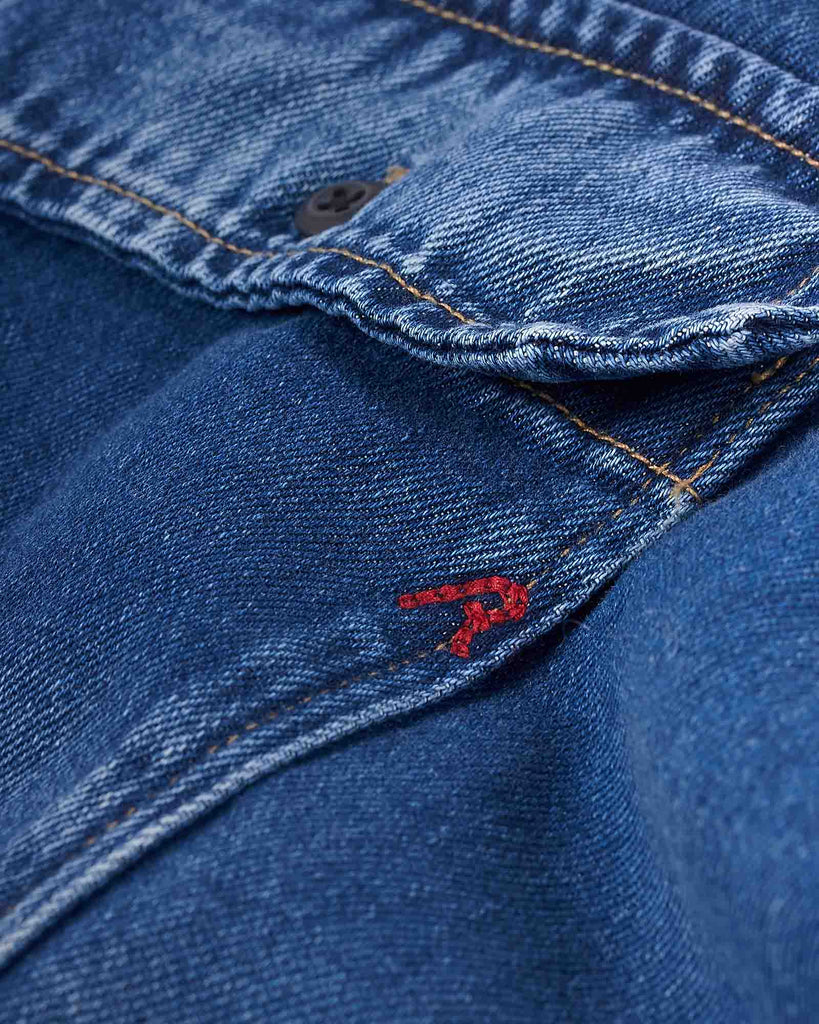 Denim Pocket Skjorte Blå