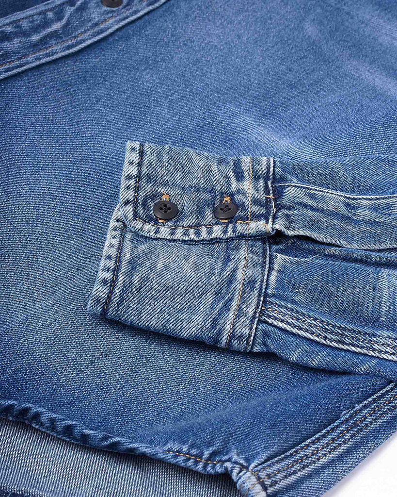 Denim Pocket Skjorte Blå