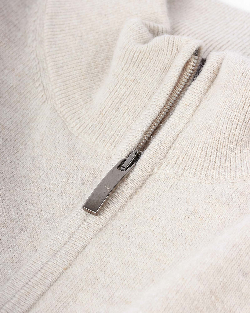 Cashmerewool Half Zip Sand