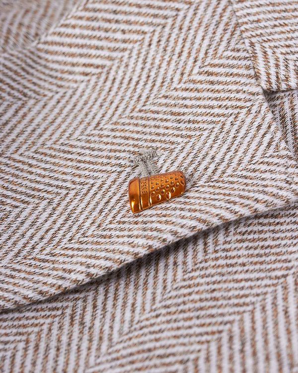 Hør/Bomuld Blazer Sand