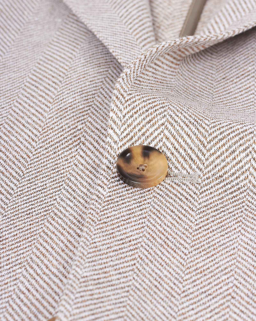 Hør/Bomuld Blazer Sand