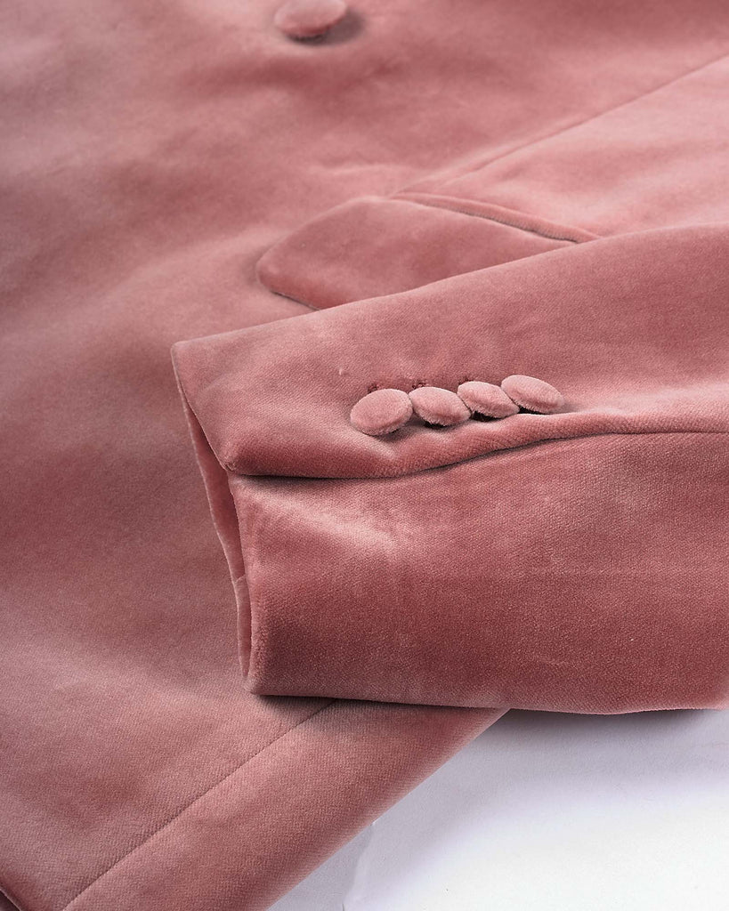 Fattore Velour Blazer Rosa