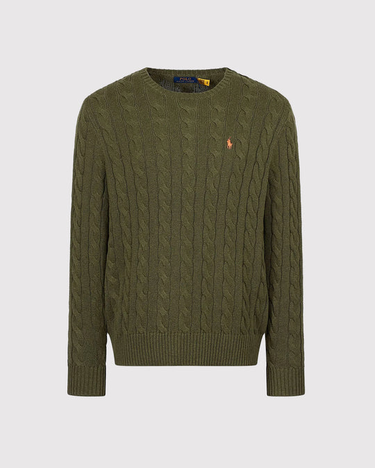 Cotton Cable Knit Grøn