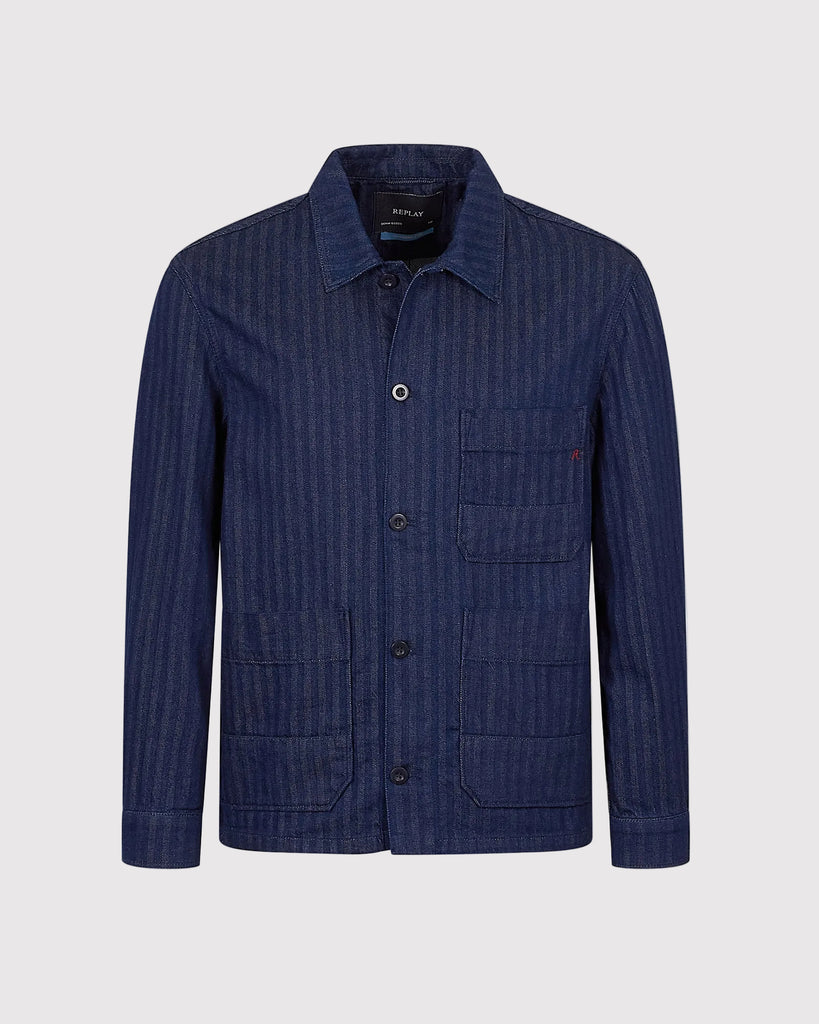 Denim Overshirt Blå