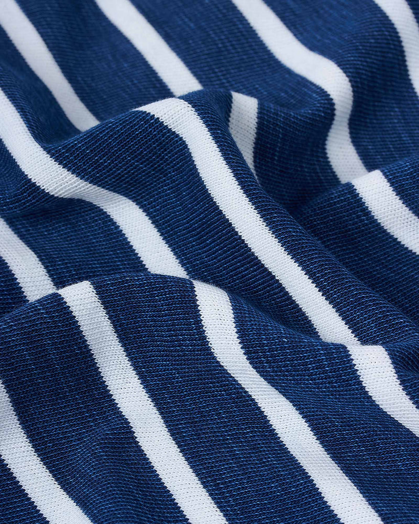 Boatneck T-Shirt Blå