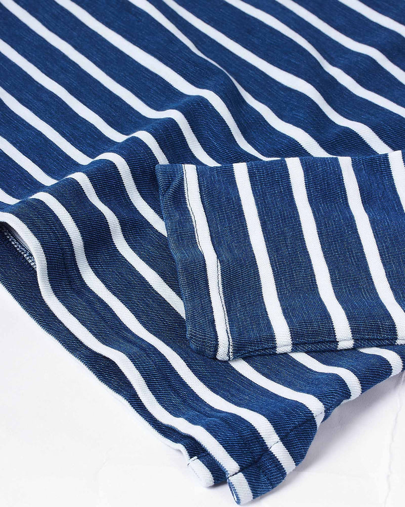 Boatneck T-Shirt Blå