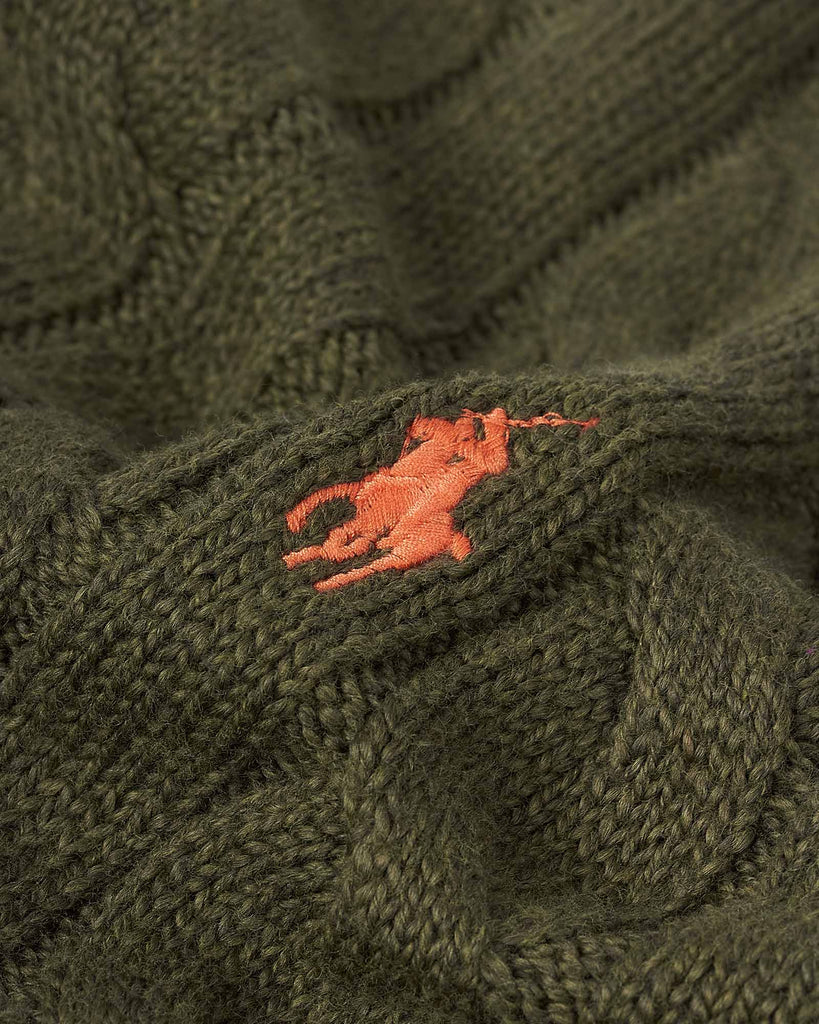 Cotton Cable Knit Grøn