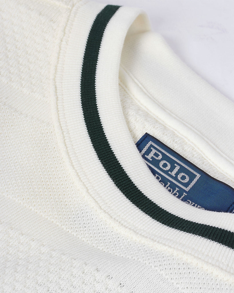 Wimbledon Textured Knit Hvid