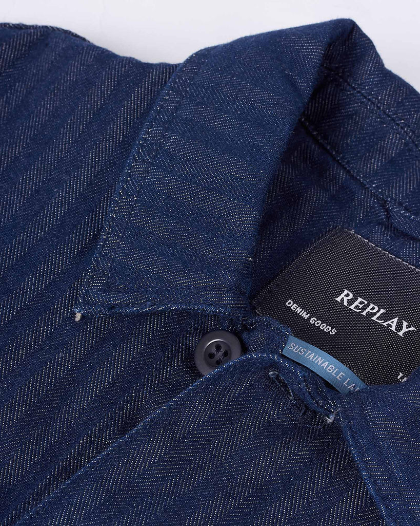 Denim Overshirt Blå