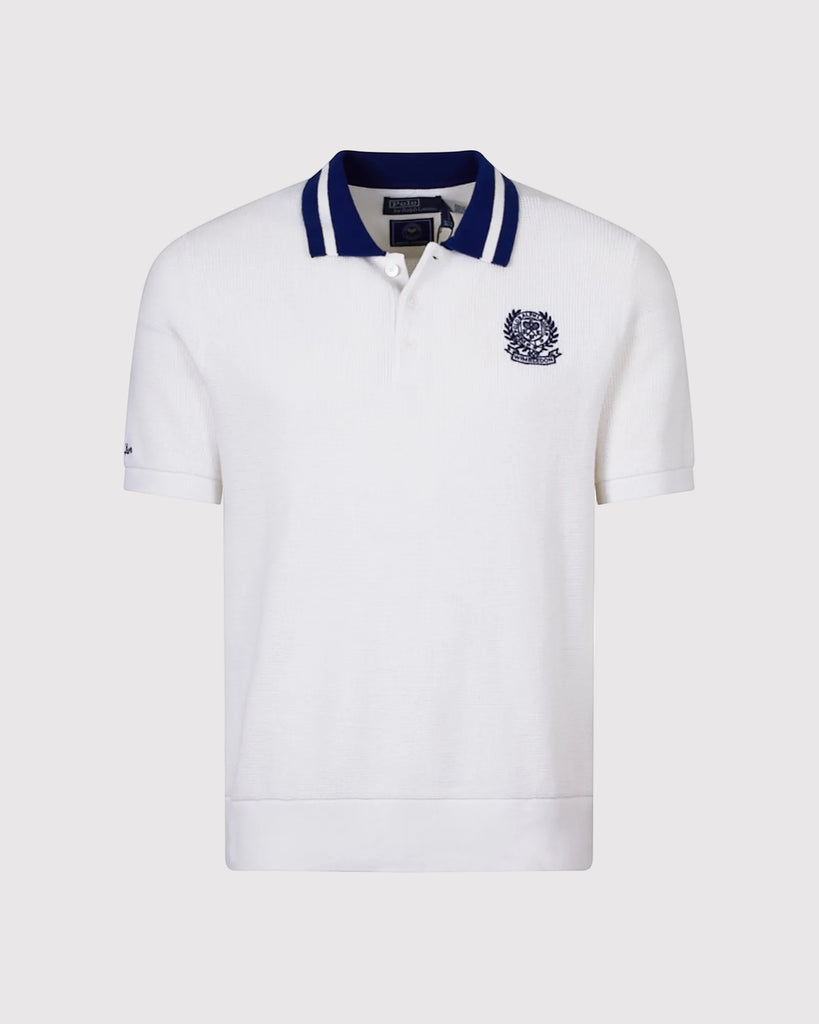 Wimbledon Waffle Polo Hvid