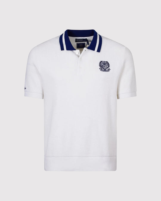 Wimbledon Waffle Polo Hvid