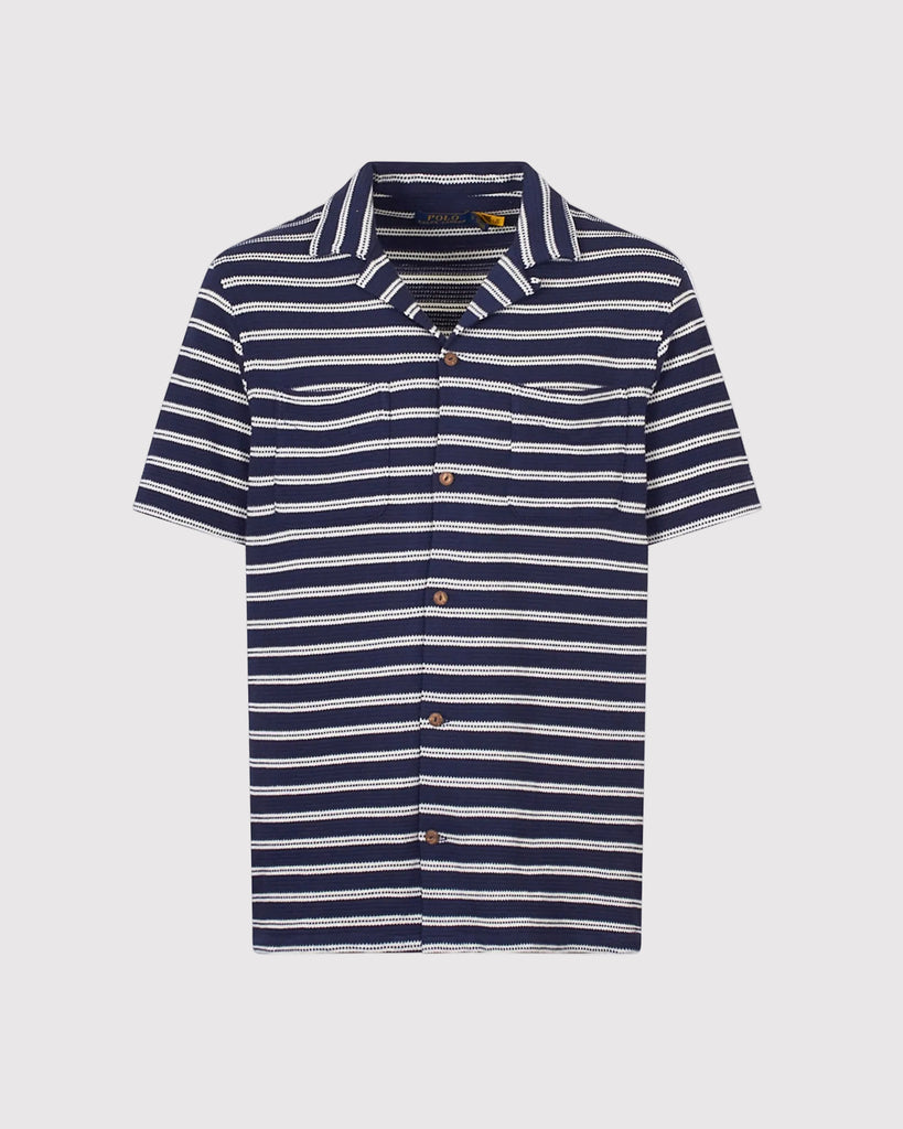 Textured Shirt Blå