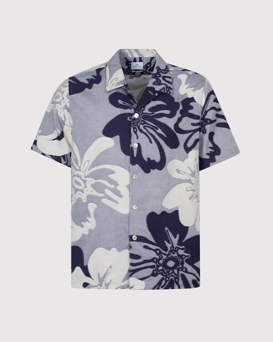 Casual Fit Shirt SS Blå