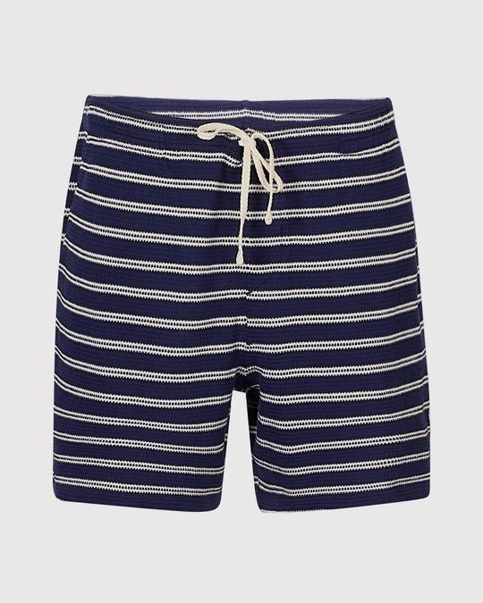 Textured Shorts Blå