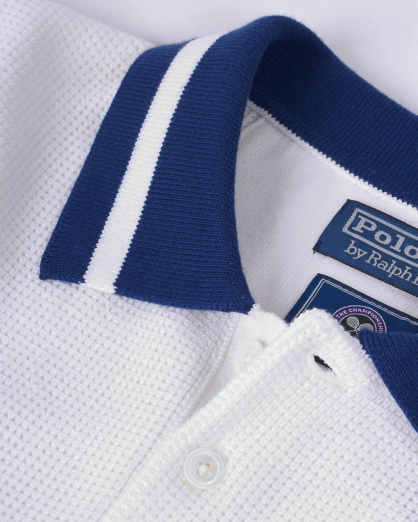 Wimbledon Waffle Polo Hvid