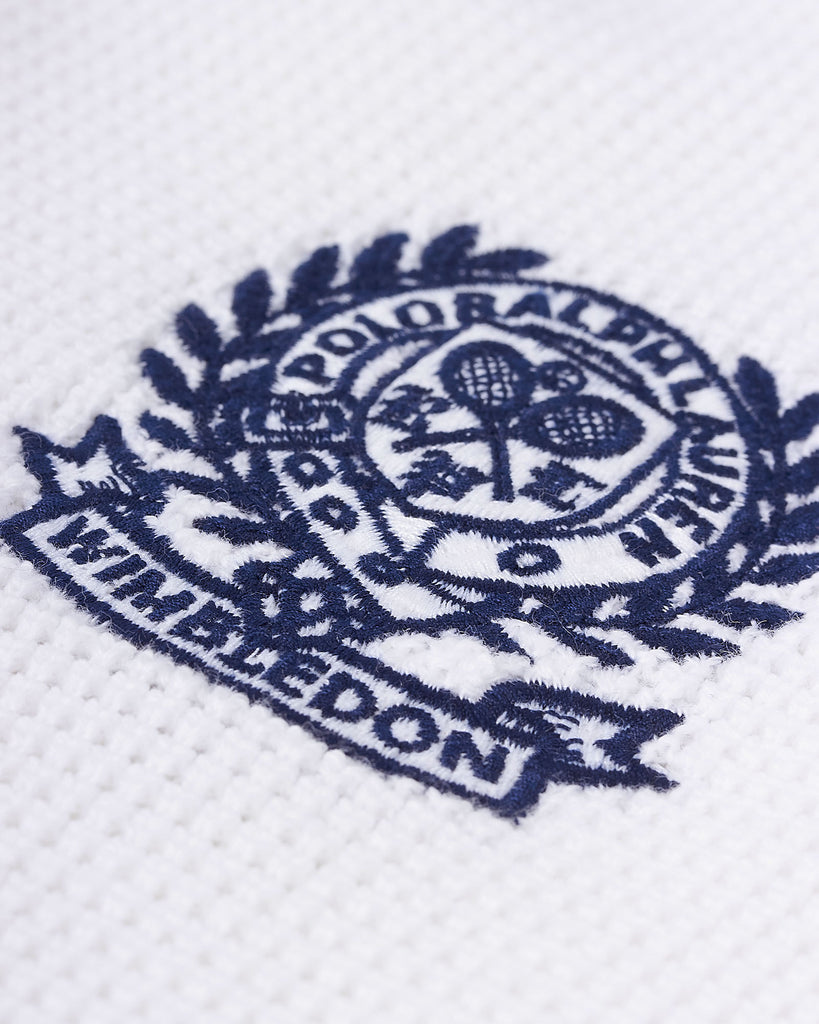 Wimbledon Waffle Polo Hvid