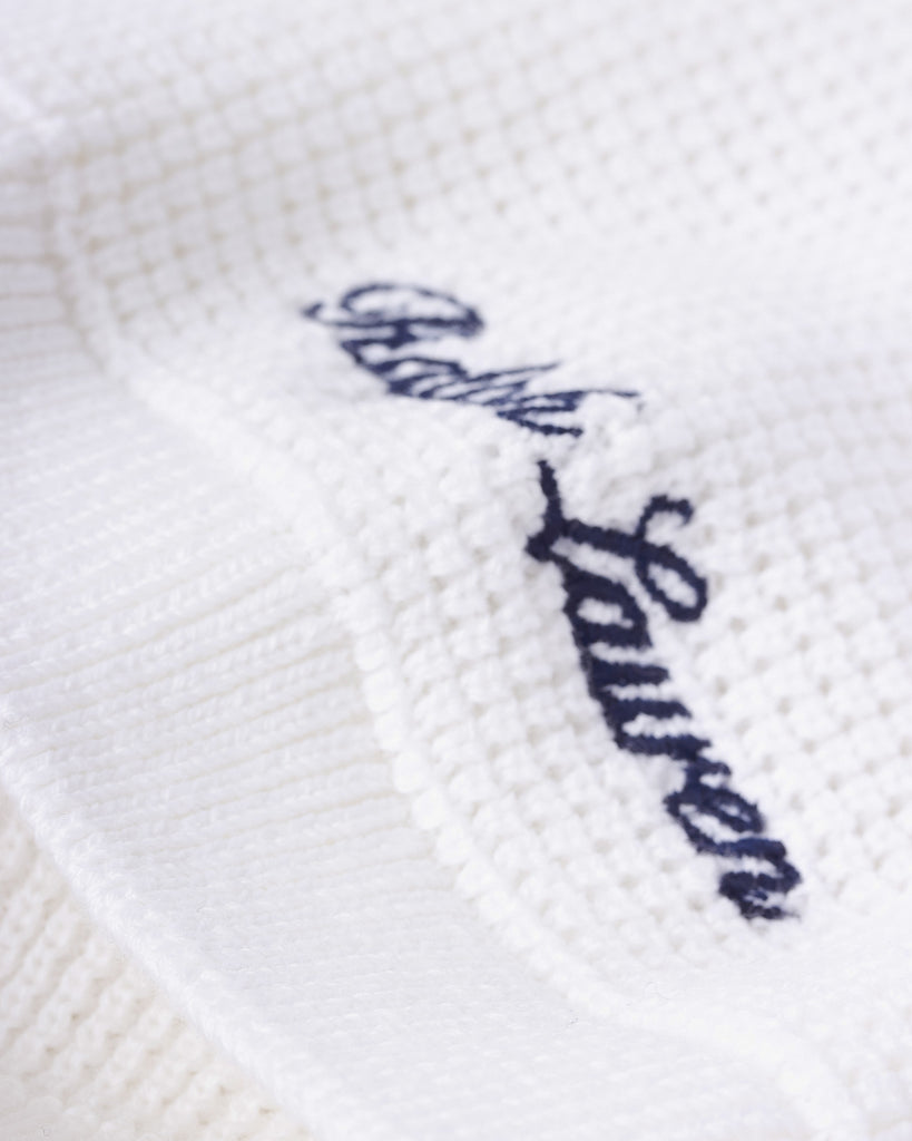 Wimbledon Waffle Polo Hvid