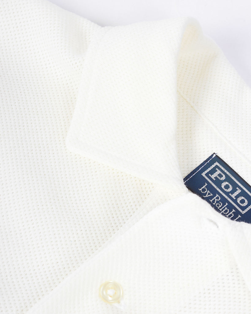 Wimbledon Textured Polo Hvid