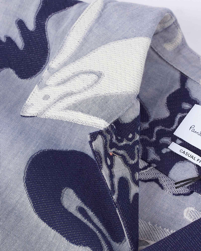 Casual Fit Shirt SS Blå