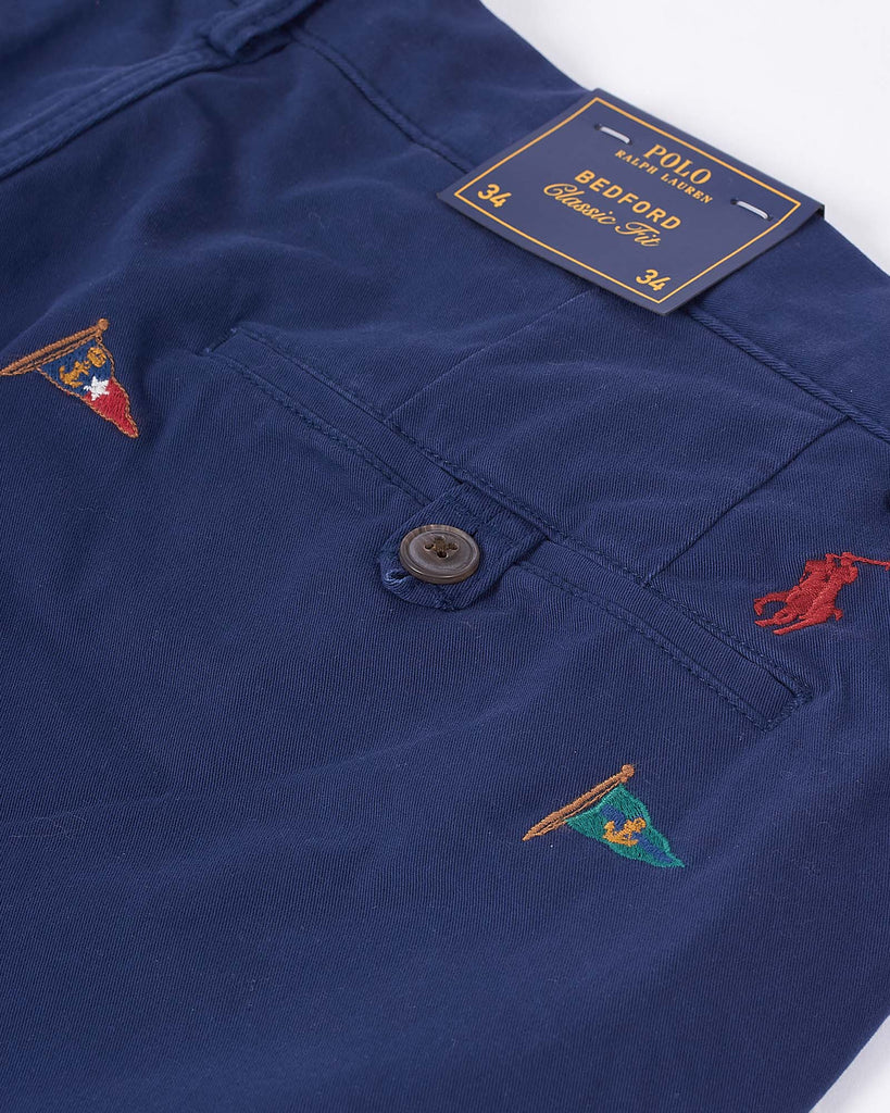 Bedford Flag Shorts Blå