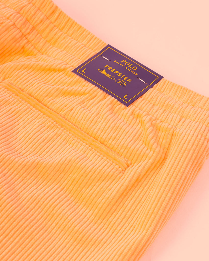 Prepster Fløjls Shorts Orange