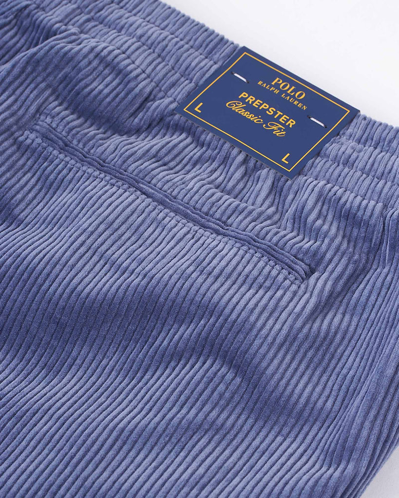 Prepster Fløjls Shorts Blå