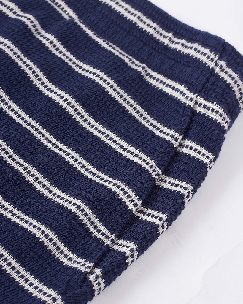 Textured Shorts Blå