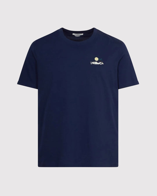 Palm Sundown Tee Blå