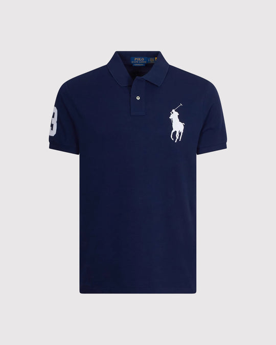 Mesh Big Poloshirt Blå