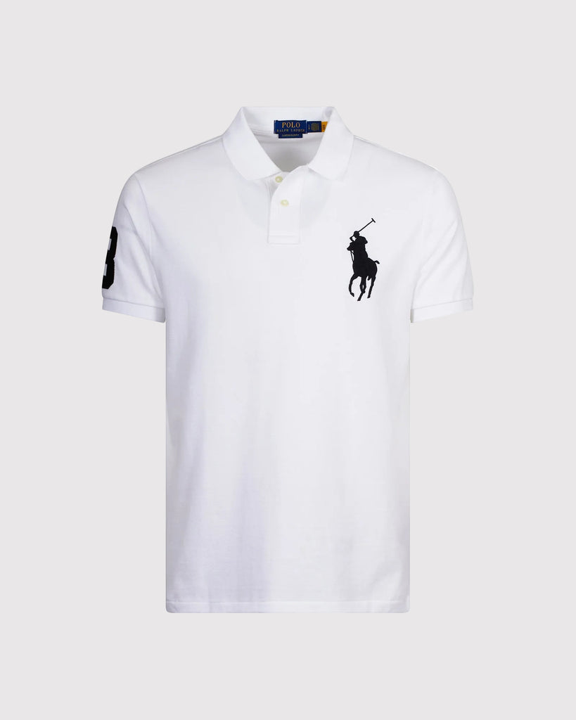 Mesh Big Poloshirt Hvid